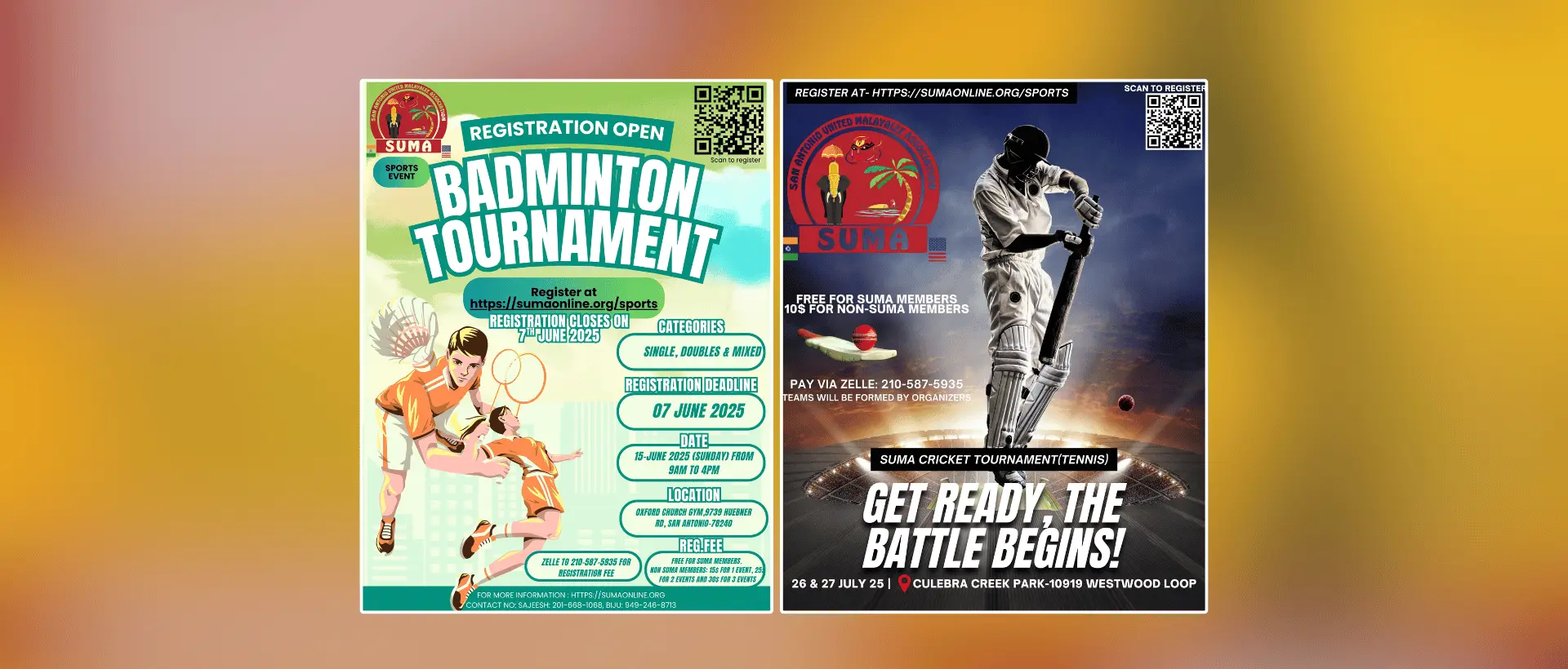 SUMA Sports - Badminton & Cricket
