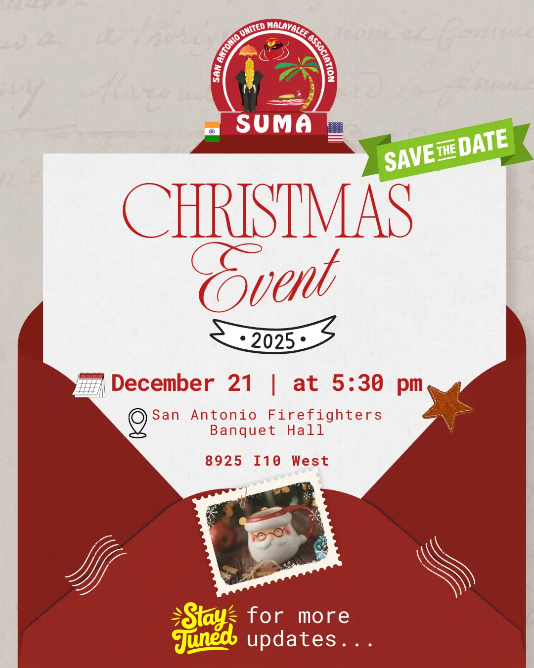 SUMA Christmas Event 2025 - Save the Date